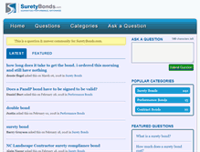 Tablet Screenshot of answers.suretybonds.com
